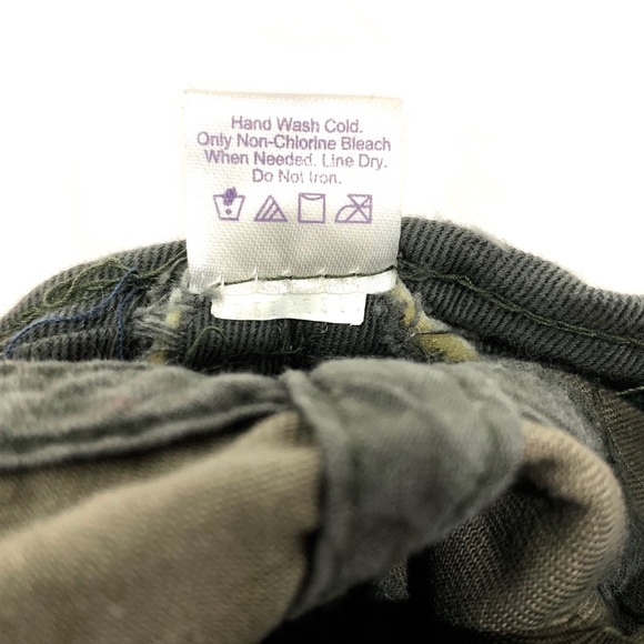 Camo Girls Cap Hat Flex Stretch Peace Love Button Patches - Picture 5 of 8